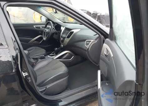 2012 Hyundai Veloster Base W/Black z USA, uszkodzony, nr VIN KMHTC6AD3CU029431